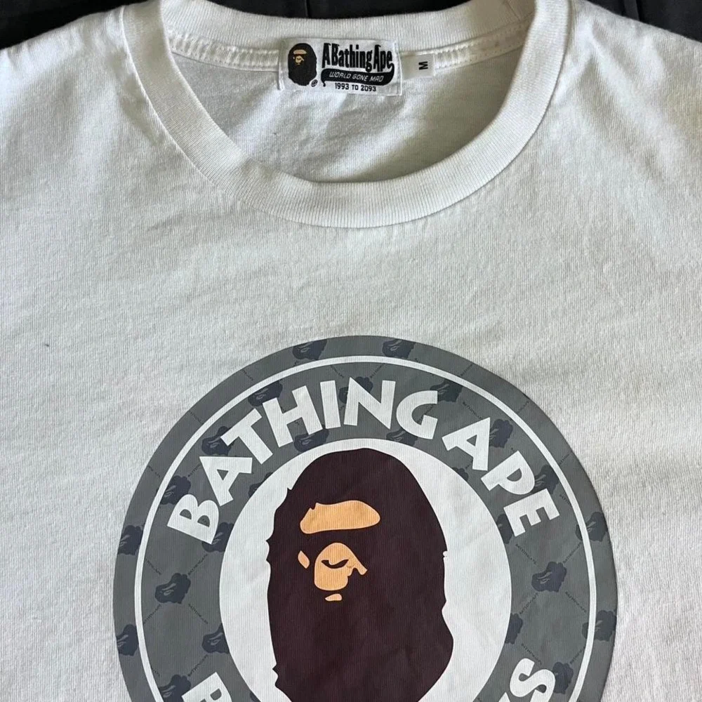 BAPE white and grey streetwear tee #streetwear - Picture 2 of 2